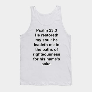 Psalm 23:3  Tank Top